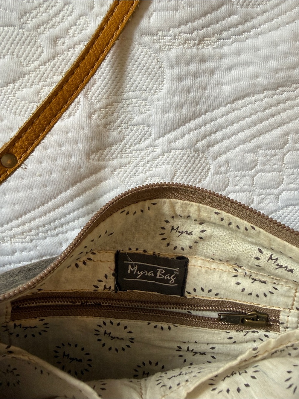 Myra Bag Mustard, Black, Green and Blue Woven Crossbody - Picture 2 of 4